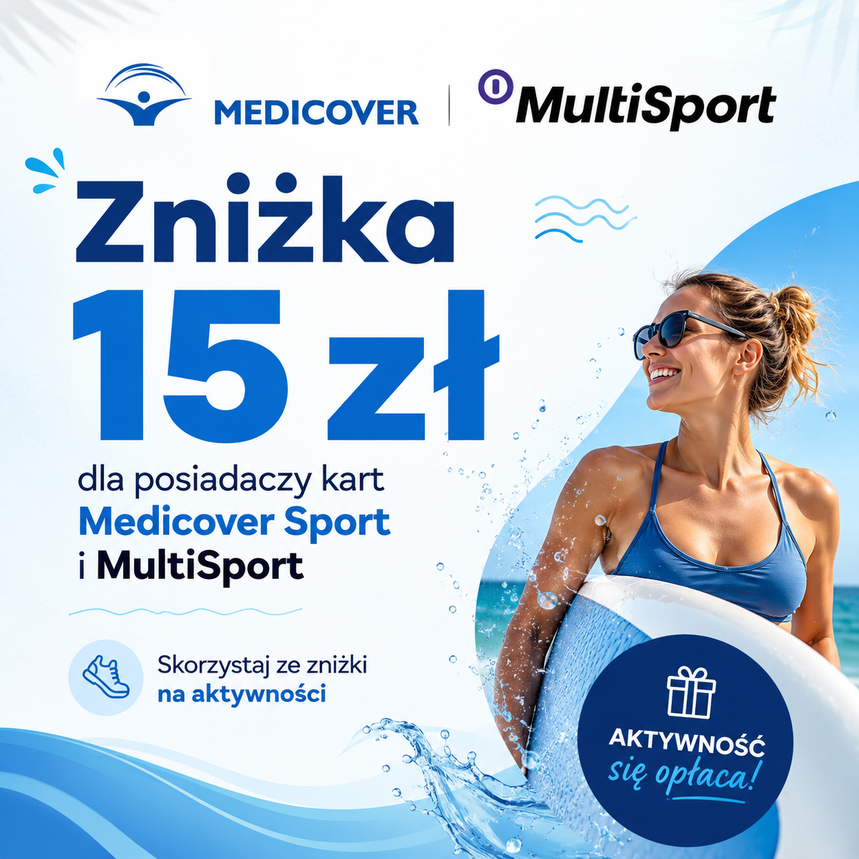 Medicover, multisport znizki infografika